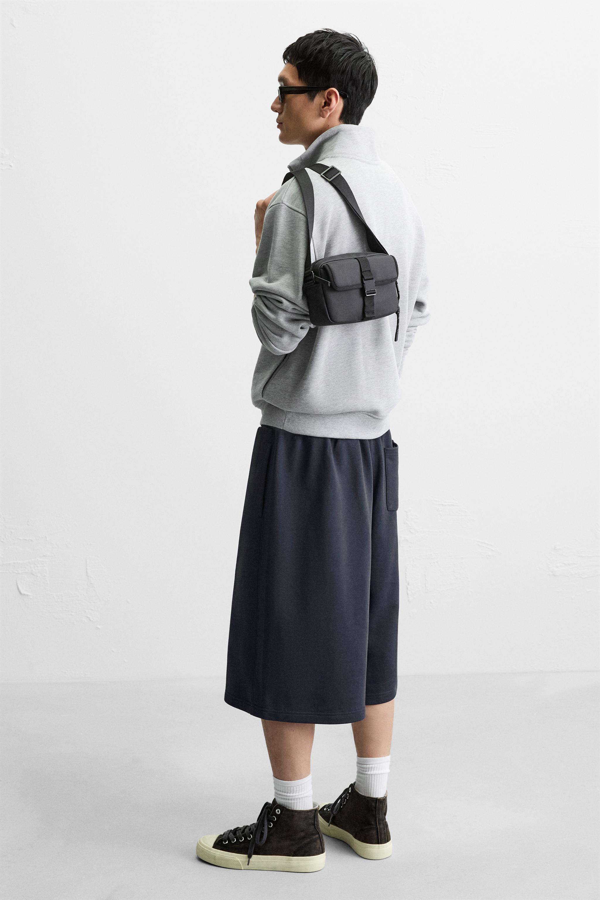 RUBBERIZED CROSSBODY BAG